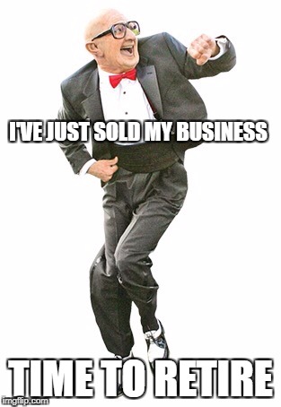 Dancing old man ive just sold my business time to retire