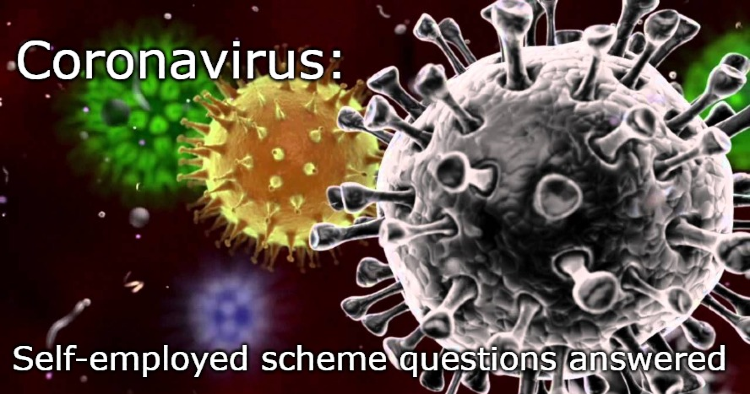 Corona virus image Self-employed scheme questions answered