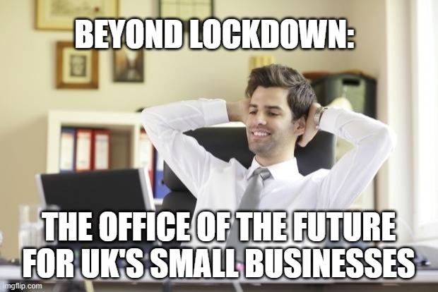 office worker hands behind his back